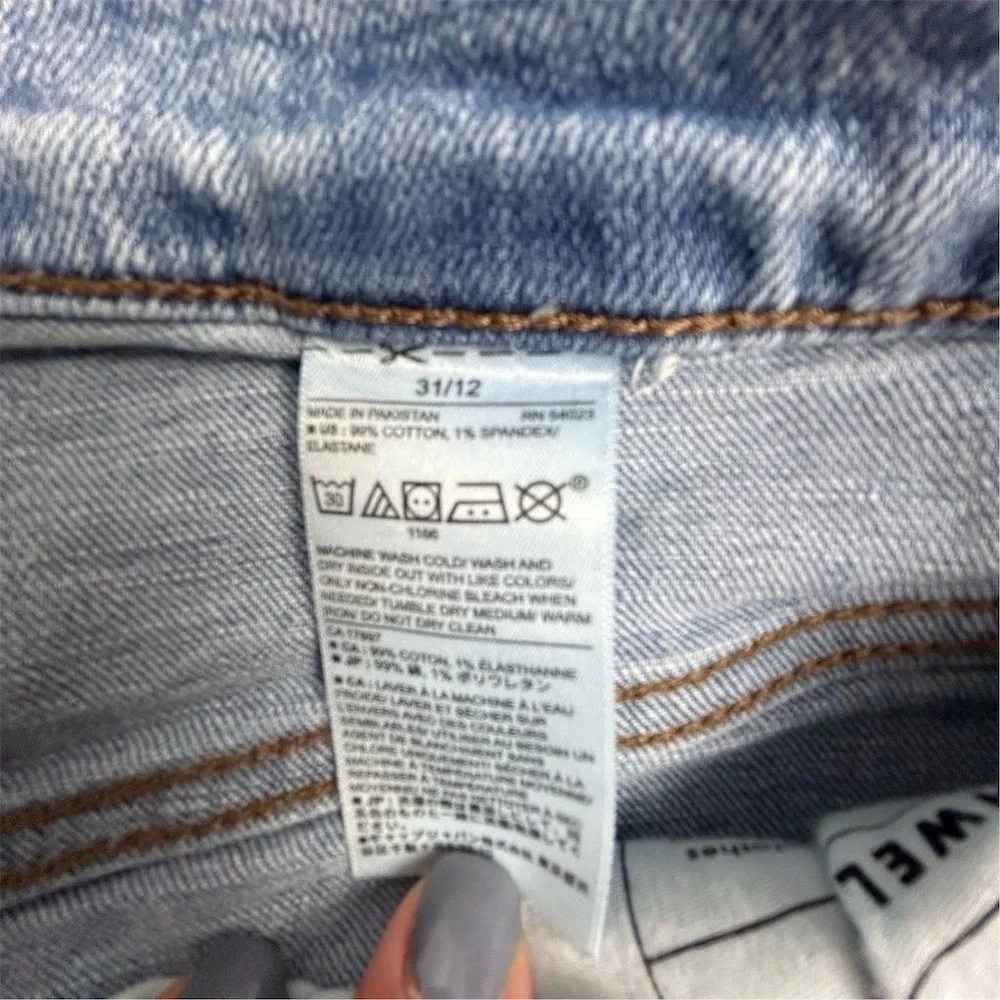 Banana‎ Republic Women's High-Rise Straight Jeans Size 12 Blue Light Wash